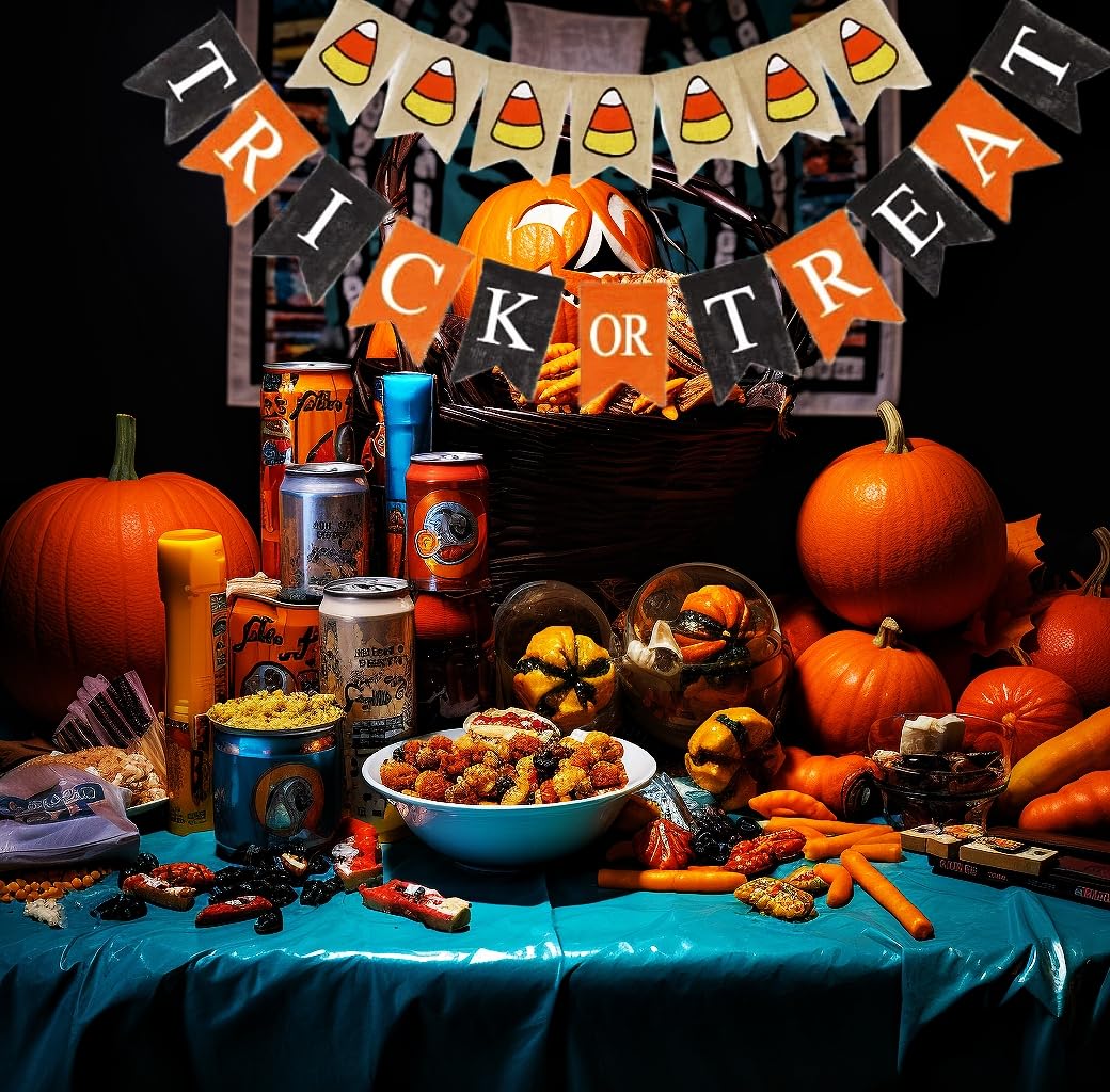 Aginc Halloween Banner Mit Mäusen & Wirbeln – Bunte Party-Deko Für Kinder, Grusel-Spaß Garantiert!