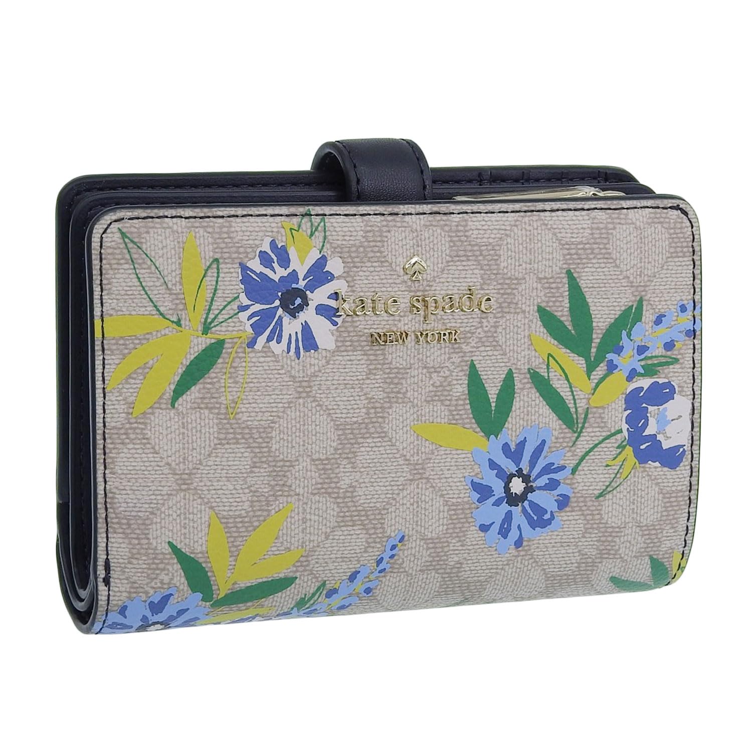 ケイトスペード 財布 レディース 二つ折り財布 アウトレット ベージュマルチ spade fiower spade fiower fe med comp bifld KK912-960 KATE SPADE Amazon | [ケイトスペード] 財布 レディース 2つ折り 折財布