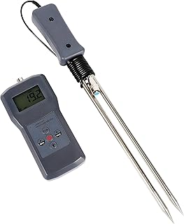 Sawdust Moisture Meter Tester Analyzer Wooddust Wood Chips Paillasse Moisture Meter Tester For Wood Materials With Seperate Probe Measuring Range 0-84% Resolusion 0.1 Digital Backlight Display