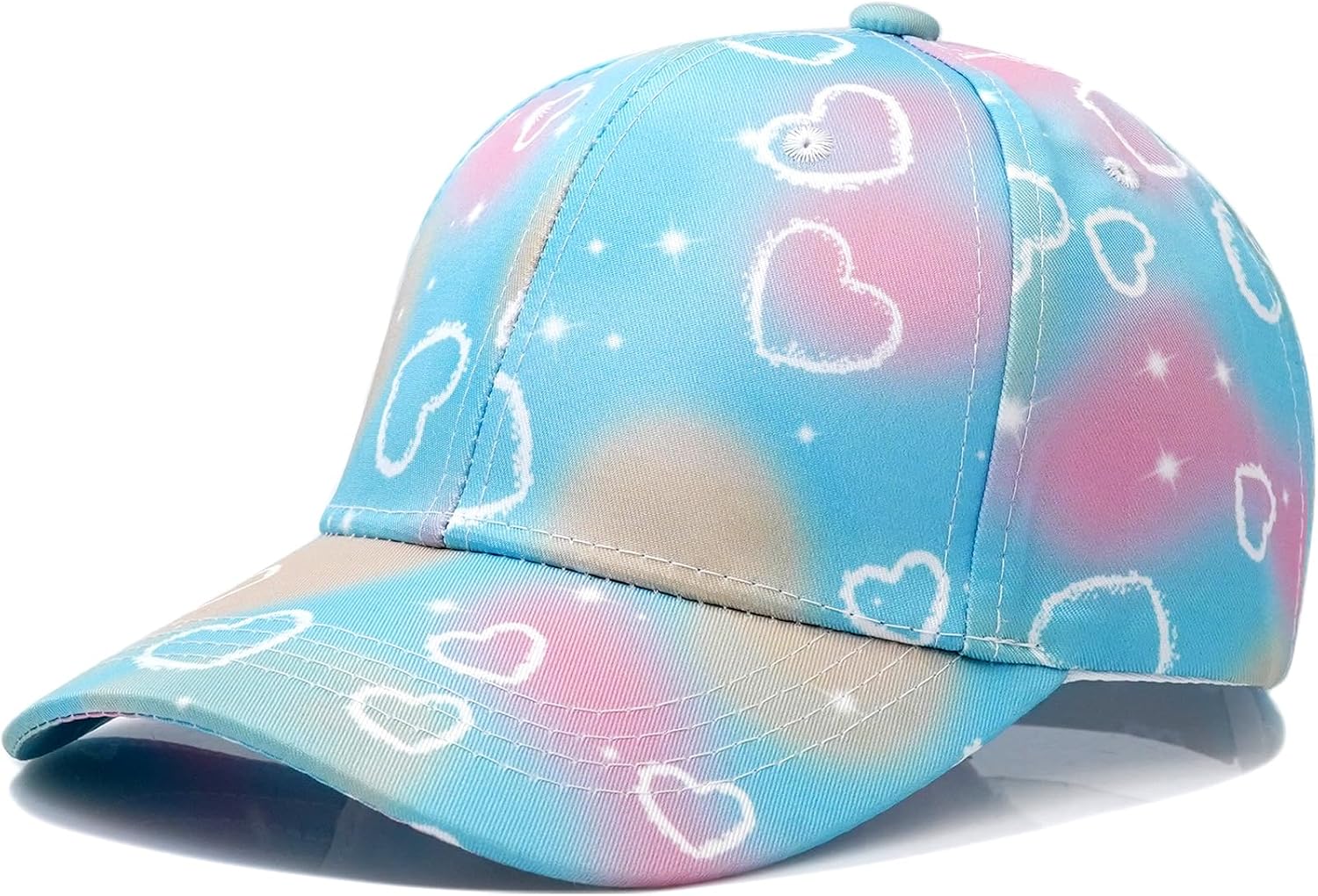 Girl Baseball Cap Cute Prints Adjustable Sun Hat for Kids