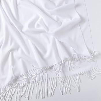 Echarpe Chaude à Pompons - Coloris ECRU - Toscane | Vêtements Grande Taille