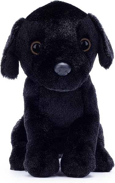 Zappi Co Max der Schwarze Labrador Plüschhund (15cm) - Schwarzer Lab-Welpe - Weich, Kuschelig, Recycelt - Treuer Hunde-Begleiter - 4