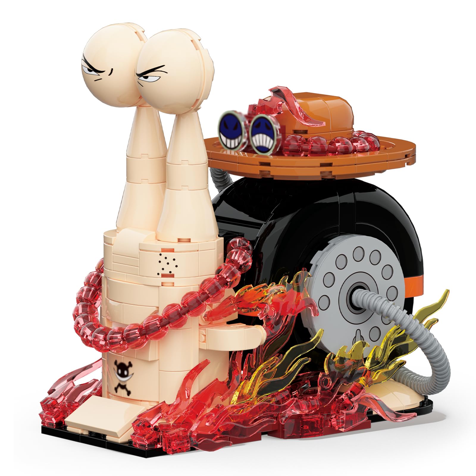 Transponder Snail Building Blocks Set - 560PCS Anime Telephone Snail Model Bricks Kit, Pirate Anime Fans Collectible, Home Desk Decor,STEM Toy, Creative Gift for Man, Woman - 1144