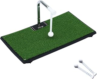 CANIAN Golf Swing Practice Mat, Portable Golf Practice Training Aids with 360 Degree Rotation, Golf Swing Training for Indoor Outdoor Sports, Golf Ball Practice Tool, Golf Club Equipment