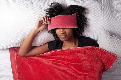 Miniatura 4 de DreamTime DreamTime - Almohada de ojos con rosa, máscara de hierbas naturales para relajación, crea una experiencia de spa en casa