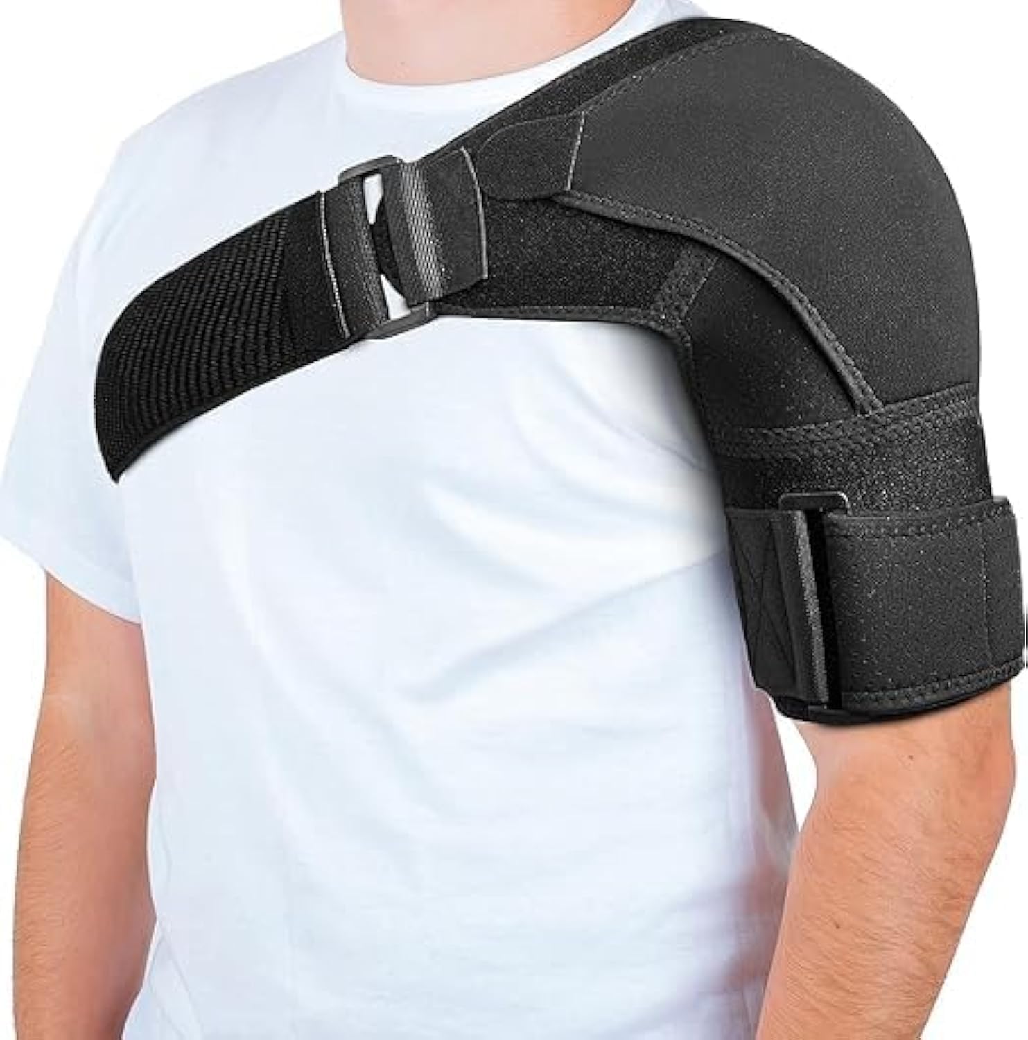 Shoulder Brace for Men Both Left and Right Arm | Pain Relief Torn Rotator Cuff Compression Support Sleeve Dislocation Stability Immobilizer Stabilizer Bursitis Injury