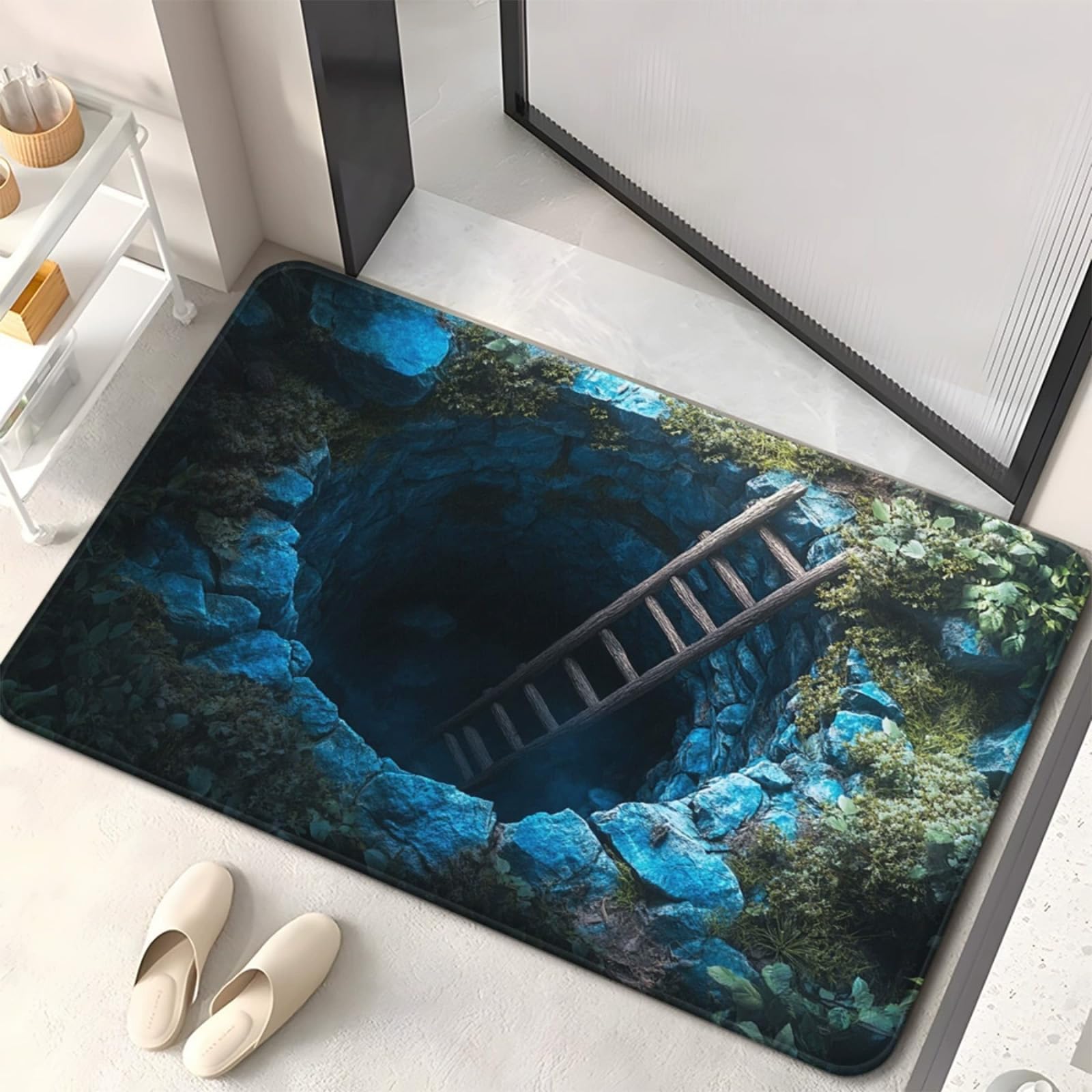 Tapis trou 3D illusion d'optique Pealeaf #33 : surprenez vos invités dès l'entrée