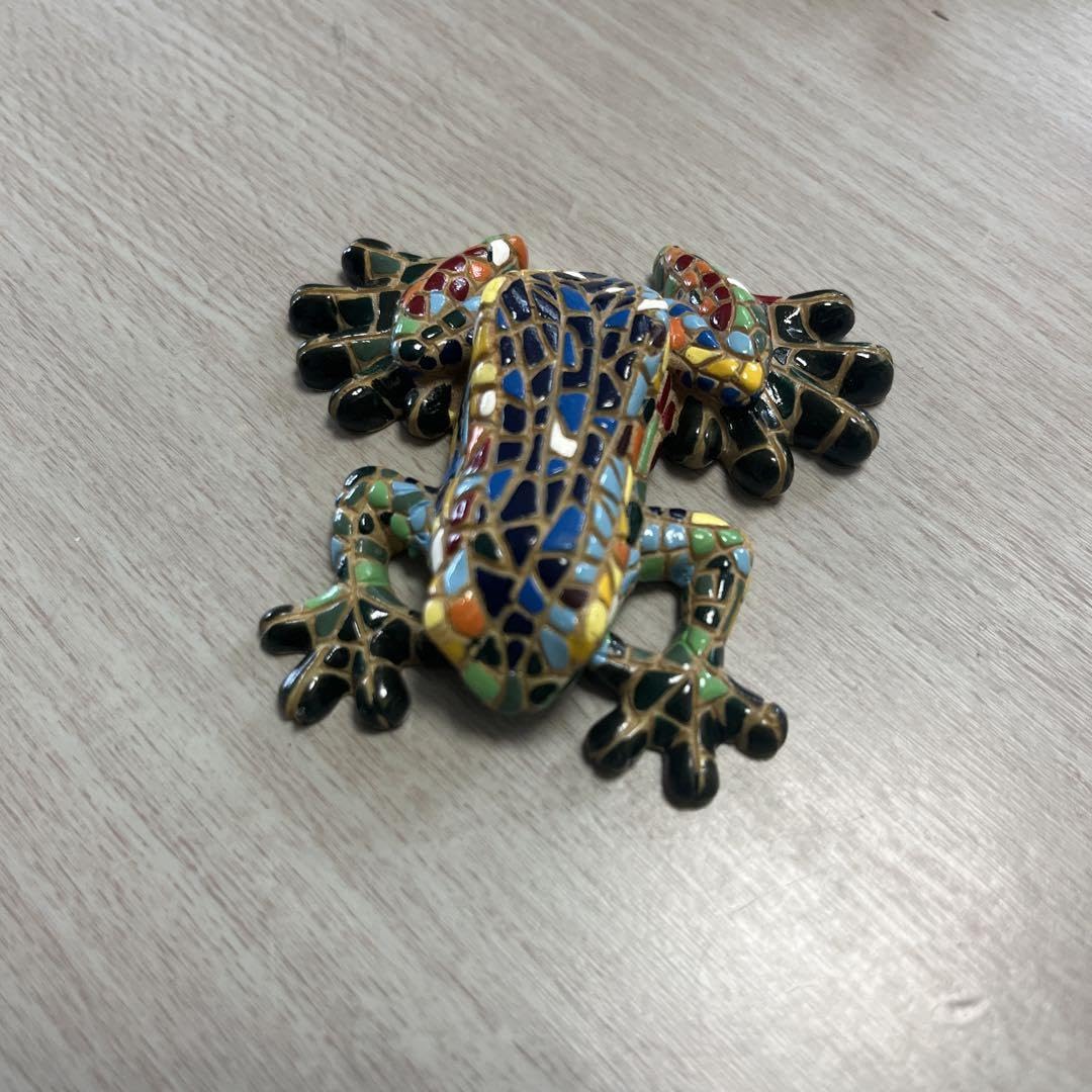 Amazon.co.jp: スペイン Barcino Design社製 モザイク 置物 frog