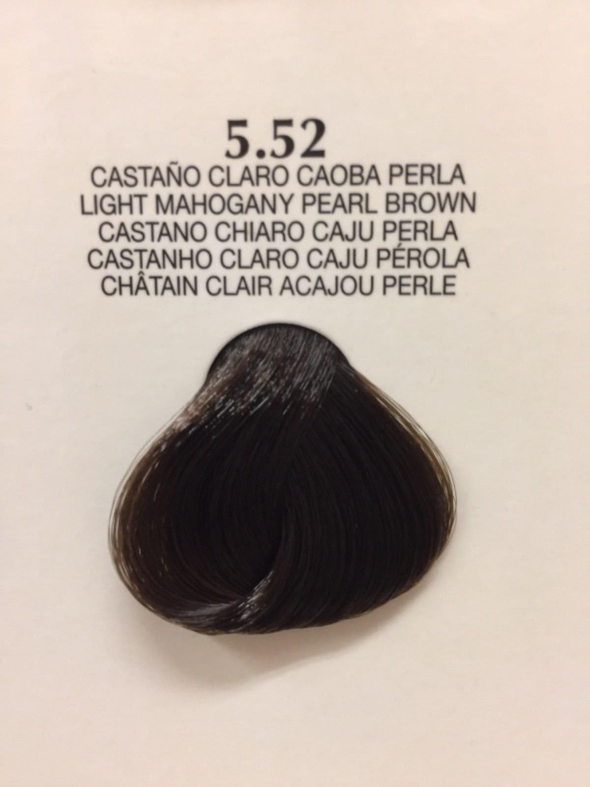 Blumin Urban Permanent Cream Color Mix. 1+1.5 (60+90) # 5.52 (Light Mahogany Pearl Brown)