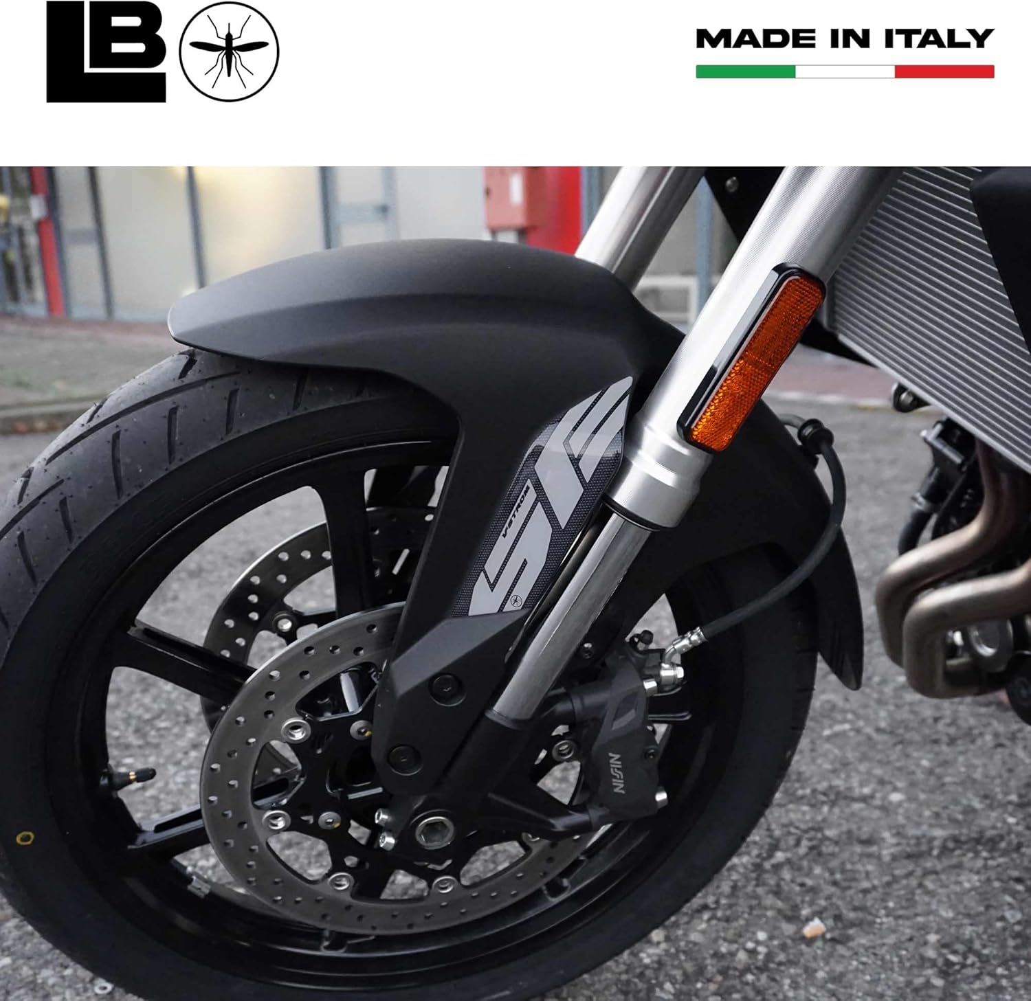 labelbike - 3D Gel Stickers Protections and Decorations for Motorcycle Fork Protections Compatible with Suzuki V-Strom 800SE