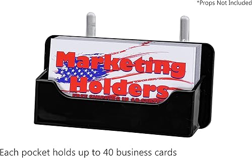 Vista 15 de Marketing Holders Soporte para tarjetas de visita de 3.5 x 2 pulgadas para tarjetas de información de contacto transparente, soporte para tarjetas