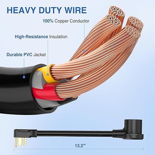 Miniatura 160 de Nilight Cable adaptador de cargador EV de 50 amperios a 50 amperios de 4 clavijas de cobre puro 250 V para soldador, conversión de enchufe Enchufe