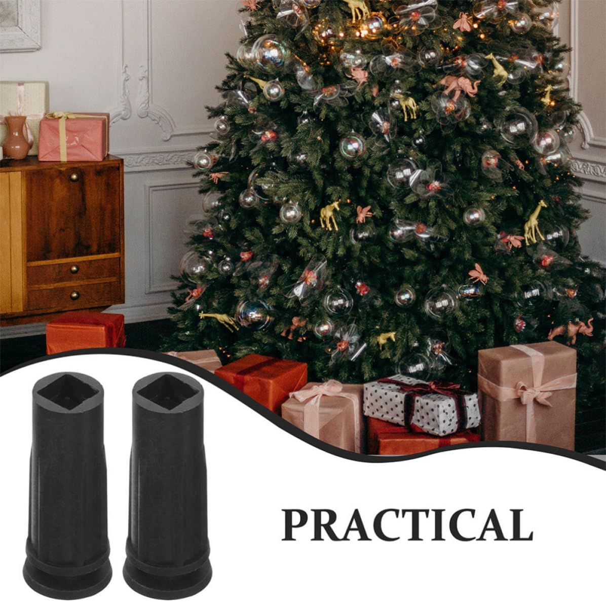 Christmas Tree Stand 10pcs Plastic Replacement Base for Mini Trees