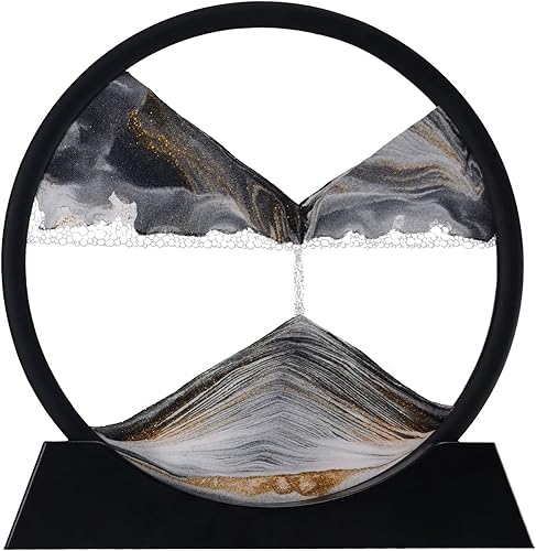 Arte de arena móvil 3D de mar profundo, mesa de arte cinético relajante para decorar cualquier hogar, escritorio de oficina, chimenea, estantería,