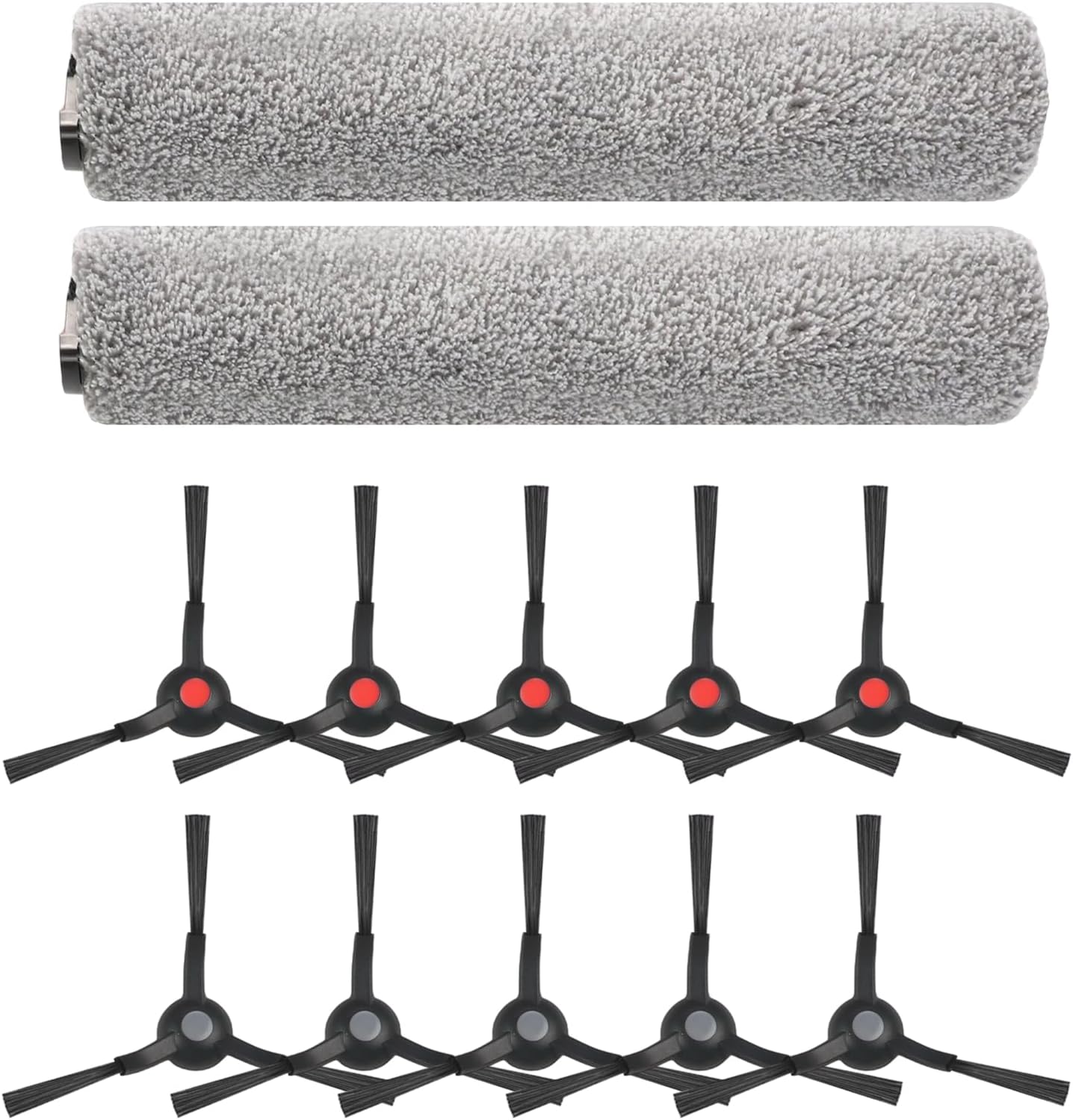 Fit for Eufy E25 E28 Robot Vacuum Cleaner Replacement Parts Set Main Rolling Brush Side Brushes Accessories Kit Compatible with for Omni Series Robotic Floor Sweeper Cleaning Maintenance Components(B)