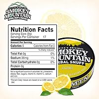 Vista 34 de Smokey Mountain Herbal Long Cut - Wintergreen - Caja de 10 latas - Tabaco sin tabaco y sin nicotina