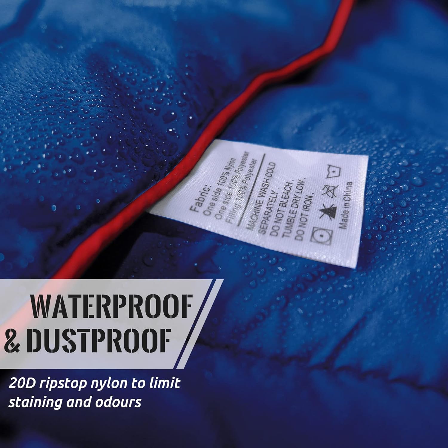 Outdoor Puffy Camping Blanket, Lightweight Down Alternative Puffy Printed Camping Large Ultra Warm Hammock Top Quilt Waterproof Blanket for Traveling Picnic Beach Party Cold Weather (Navy)