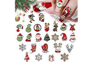 Winter Wonderland Christmas Nail Charms: Festive Embellishments for Flawless Holiday Manicures