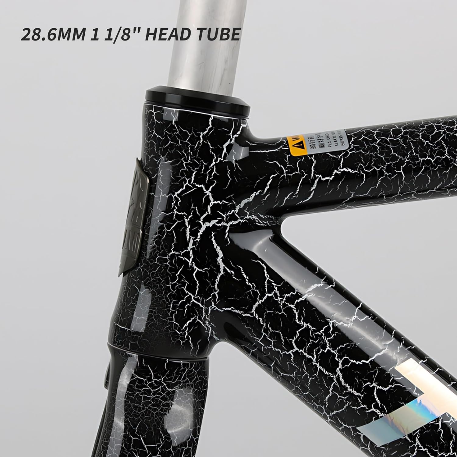 49/52/55/58CM Fixed Gear Bike Frameset with Fork 700C Single Speed Aluminum Alloy Bike Frame Quick Release 100/120mm C Brake Racing Track Bike Frame BSA BB68mm Internal Routing