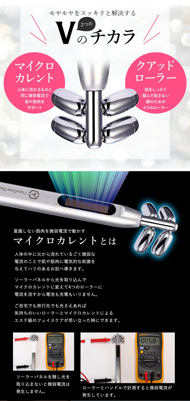 Amazon | 業界初4輪ローラー 美顔 美容ローラー Vface ブイフェイス 3D