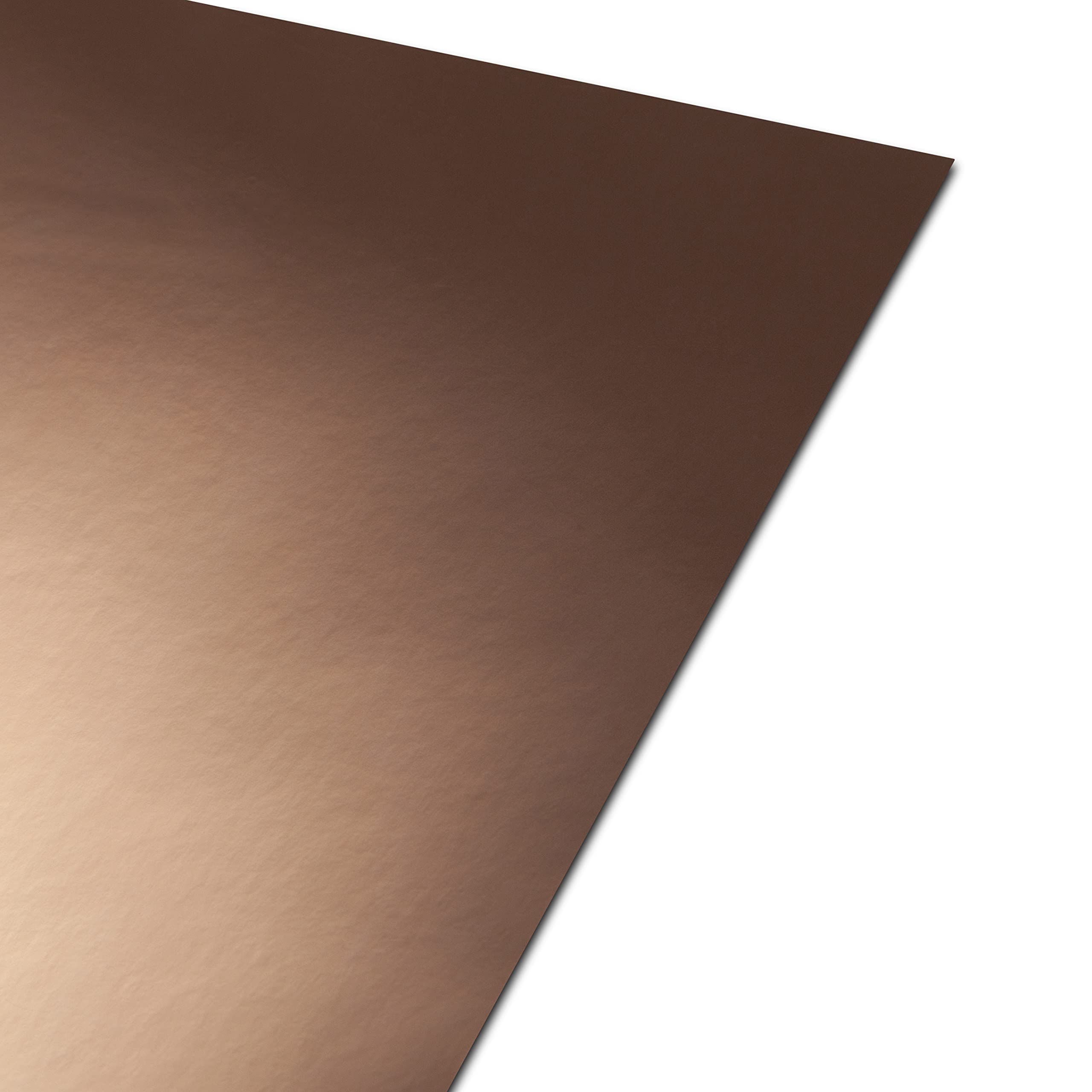 Papercutz Rose Gold A4 Mirror Card High Gloss 250 GSM (50 Sheets) for Craft, Decorations, Card Making, Scrapbooking & Cake Topper, Durable, Coated Finish, Adhesive Friendly & Easy to Cut
