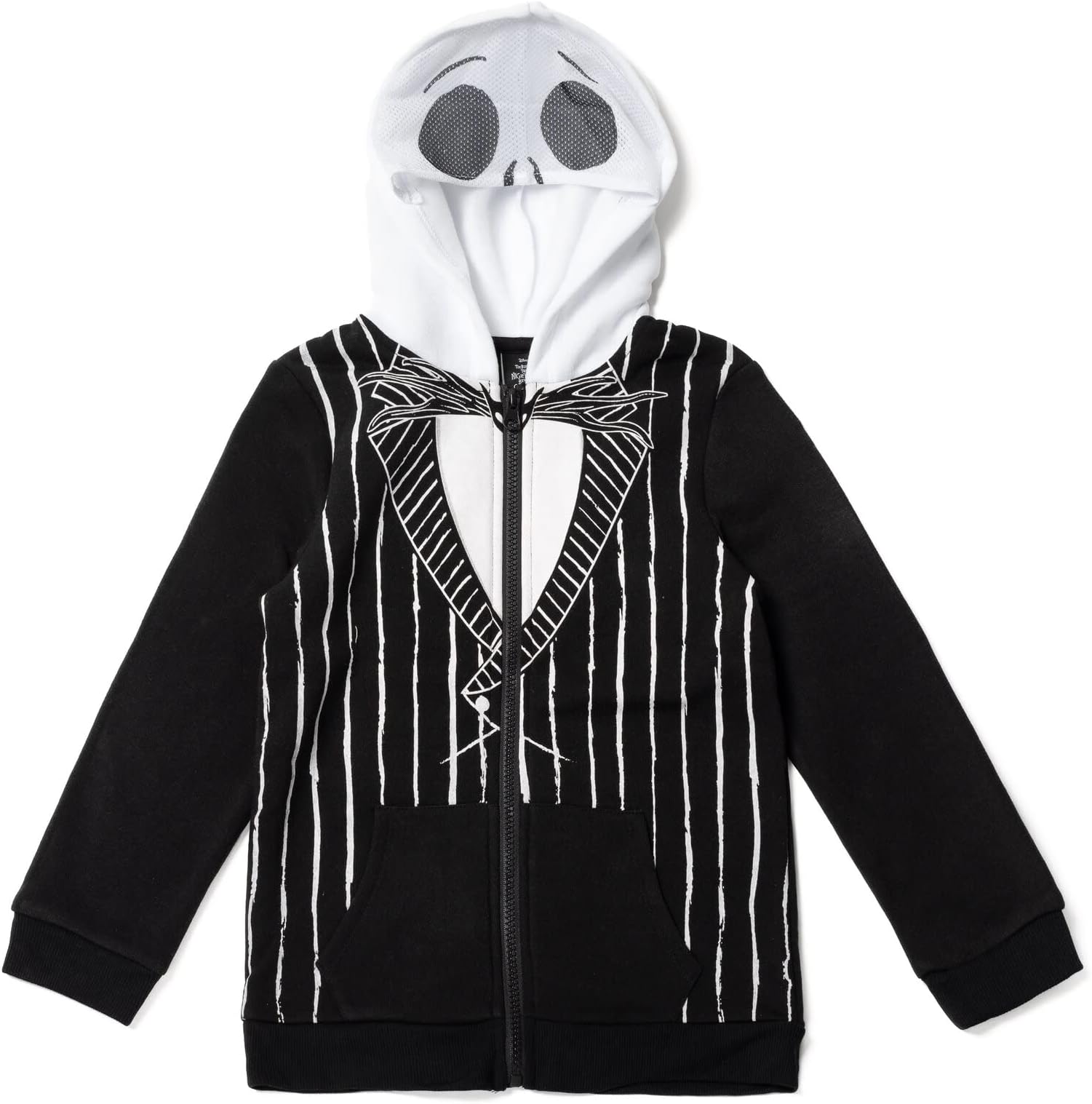 DisneyNightmare Before Christmas Jack Skellington Fleece Zip Up Hoodie Little Kid to Big Kid