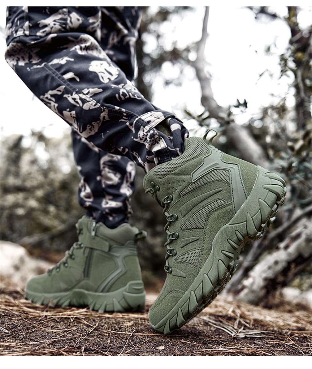 Mujeres Botas de montaña Botas de montaña Impermeable de Invierno Verde al Aire Libre de Viaje Zapatos de Senderismo de Gran tamaño Ortopédicos Zapatos para Las Mujeres