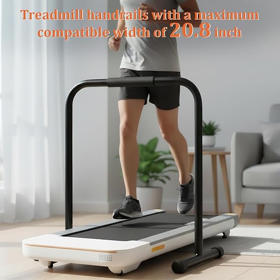 Adjustable Walking Pad Handle Bar Only, Treadmill with Handles Suitable Treadmills with Width Not Exceeding 20.8 Inches, Treadmill Handles Feature Non-Slip Rubber Pads, Easy to Assemble