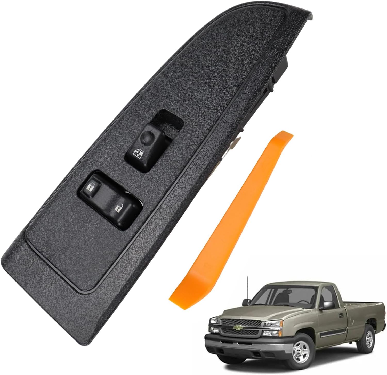 19115820 Front Passenger Window Switch &Bezel for Chevy Tahoe Silverado 1500 2500 3500 Avalanche 1500 2500 GMC Sierra 1500 2500 Yukon XL Escalade ESV EXT 2003 2004 2005 2006 Door Switch 03 04 05 06