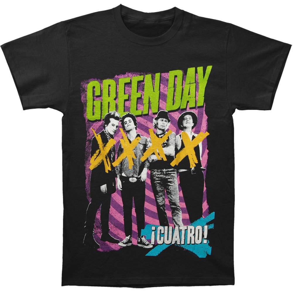 Green Day Men's Hypno 4 Short Sleeve T-Shirt, Black, Medium