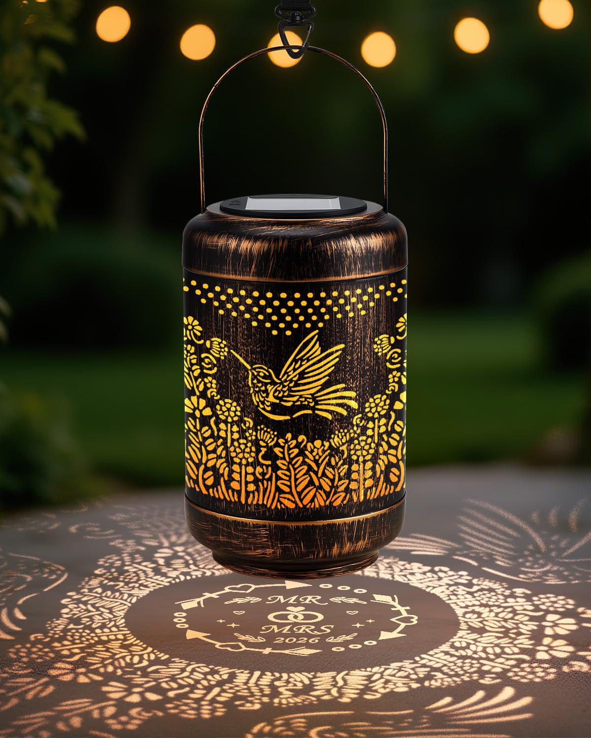 Photo 1 of ***STOCK PHOTO FOR REFERENCE ONLY***
 Wedding Gifts for Couples 2026, Solar Lanterns Outdoor Waterproof Garden Decor Bridal Shower Gifts for Newlyweds Friends Lantern Gift for Couples for Yard Lawn Patio Decor