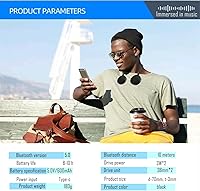 Vista 6 de Bocina Bluetooth con banda para el cuello, EBS-906, Bluetooth 5.3, micrófono incorporado, tiempo de reproducción de 10 horas, altavoz portátil