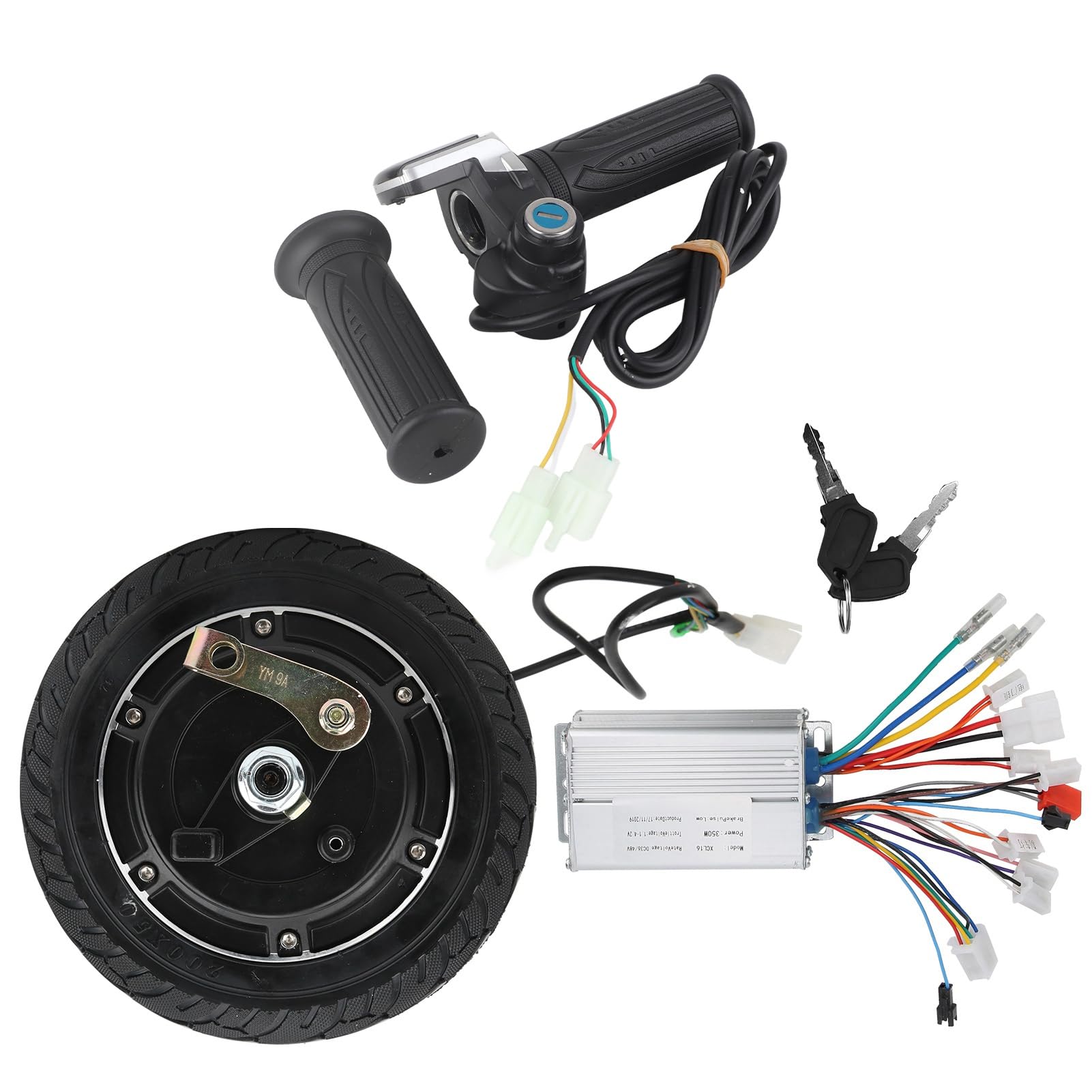 8in Electric Scooter Conversion Set, 48V 350W Wheel Brushless Hub Motor Accessory for 8in Electric Scooter Conversion Set, VGEBYx2scvpyba3
