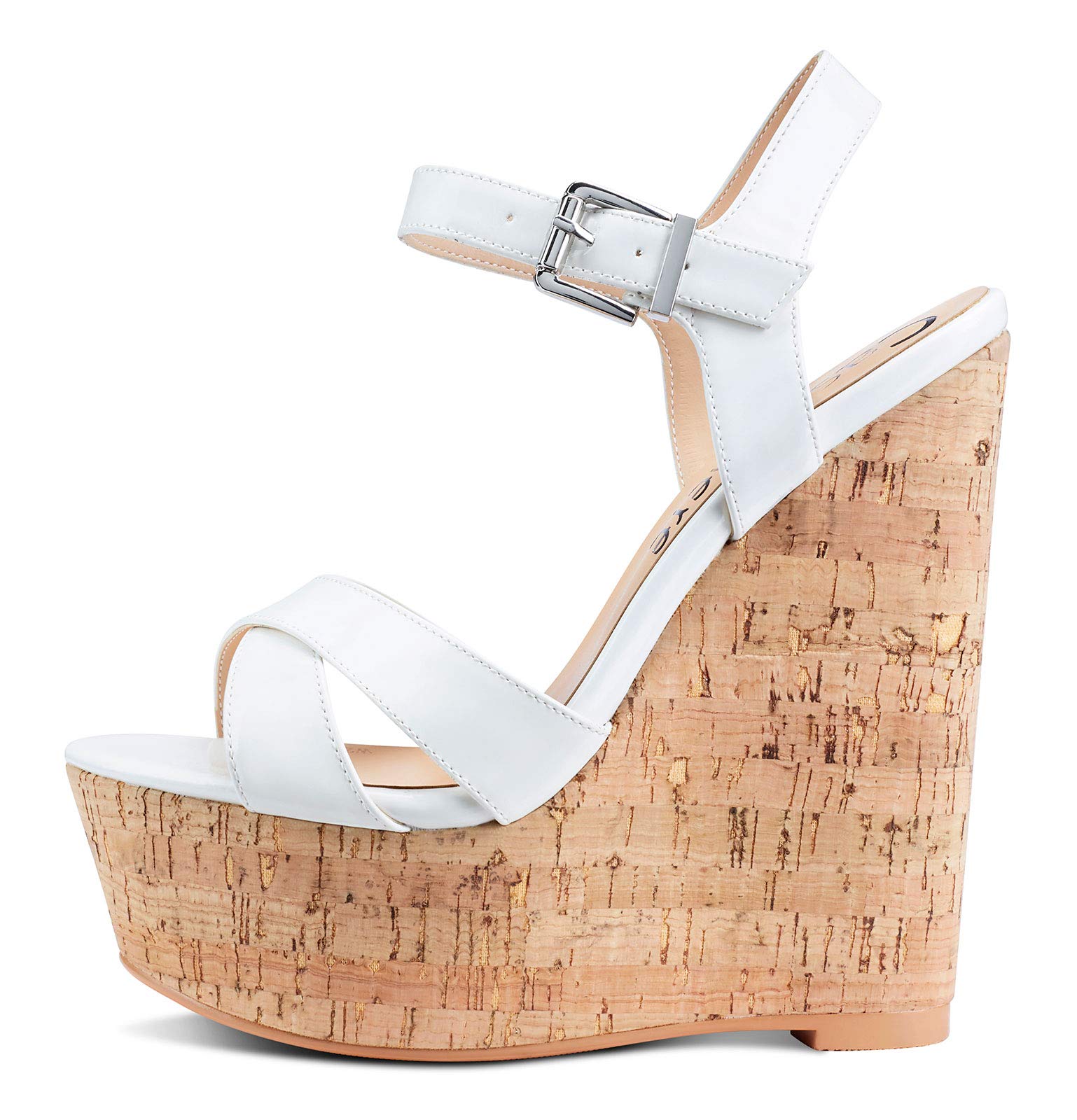 Castamere Zapatos de Tacón Plataforma Mujer Sandalias con Cuña Moda Punta Abierta Wedge High Heels Zapatos