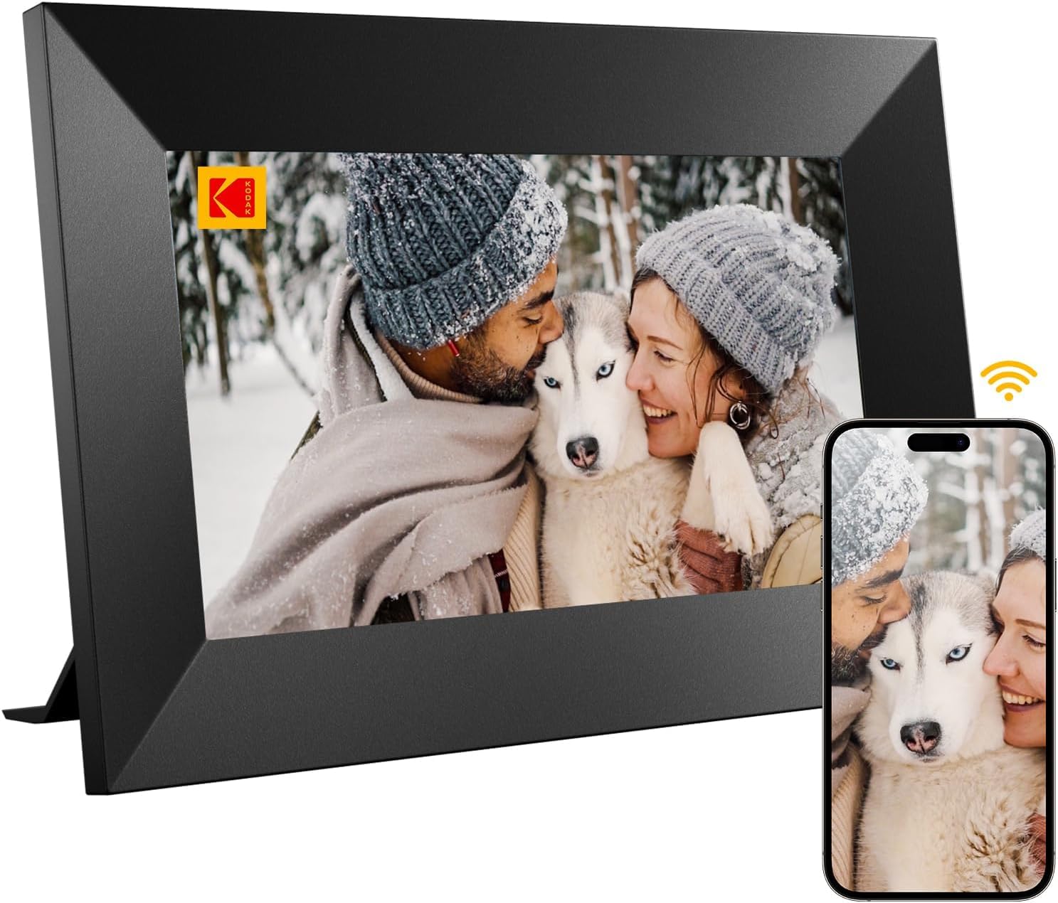 KODAK Marco de fotos digital de 7 pulgadas, WiFi, marco electrónico HD IPS, pantalla táctil, marco de fotos inteligente, nube con aplicación, memoria de 32 GB, rotación automática, compartir imágenes