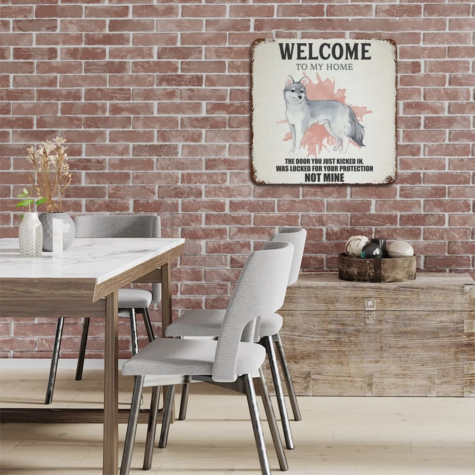 Targa Decorativa In Metallo Con Cane E Scritta "My Lady" – 20x30 Cm, Stile Retrò