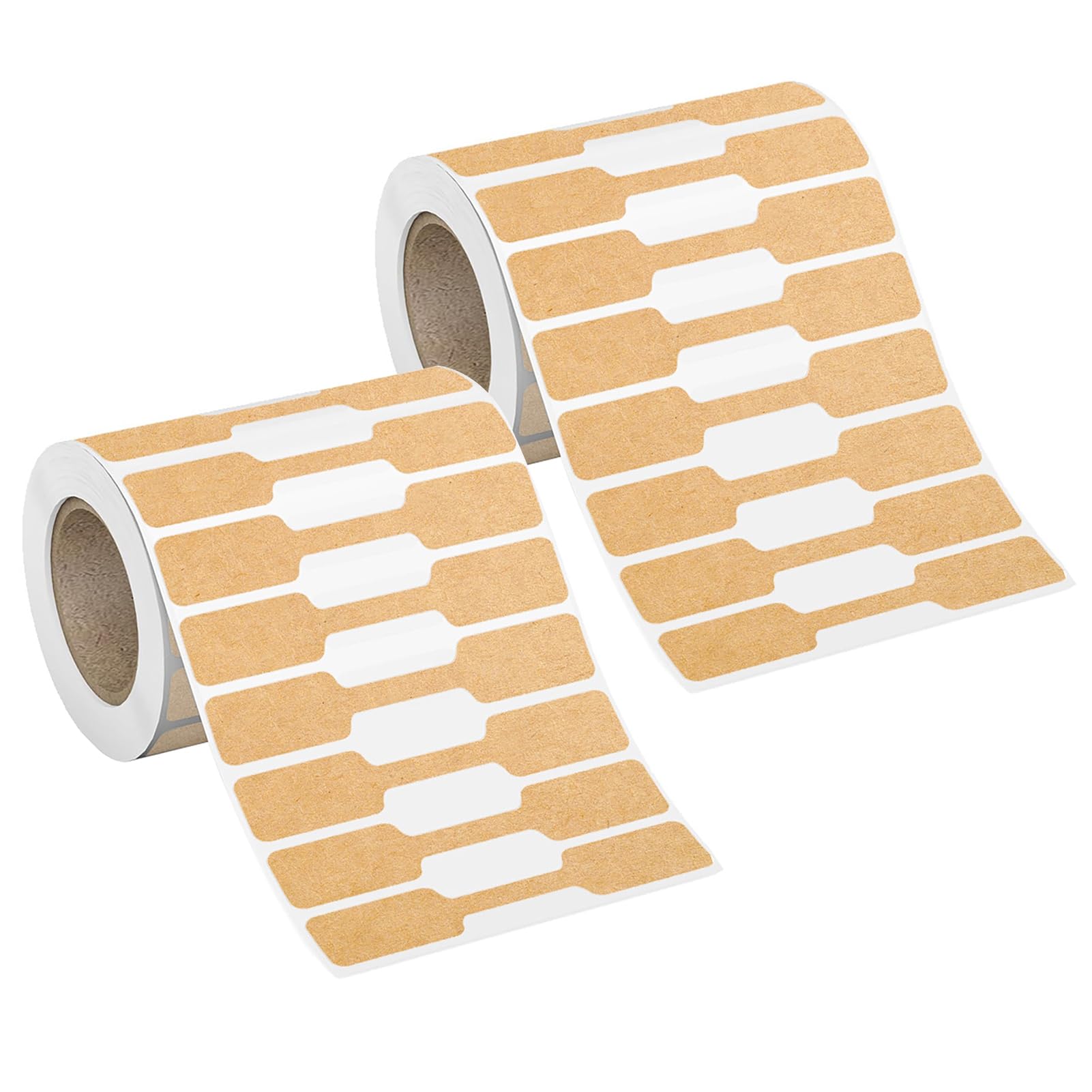 Mubsar 1000 Pcs Jewelry Tags Self Adhesive Rectangle Ring Labels Tear-Resistant Stickers for Necklace Earring Bracelet Pricing Identify