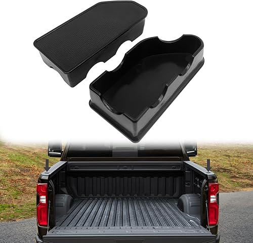 Miniatura 8 de Fundas de bolsillo para estaca para riel de cama, compatibles con GMC CanyonChevy Colorado 2015, 2016, 2017, 2018, 2019, 2020, fundas traseras para