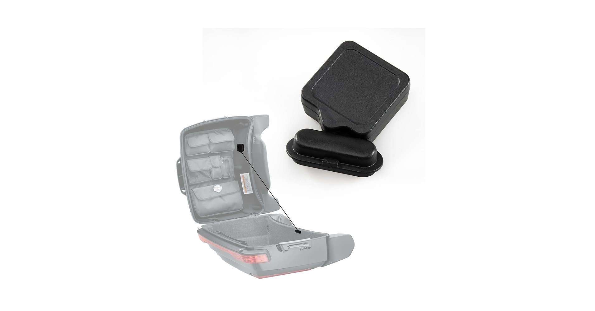 Amazon.com: PSLER Motorcycle Tour Pack Pack Luggage Lid