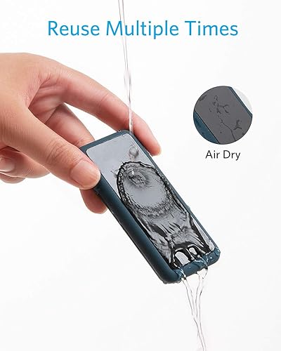 Miniatura 5 de Anker Gestión de cables - Soporte magnético para cables, 5 clips para cables Lightning y USB CMicro cables, se adhiere a madera, mármol, metal,