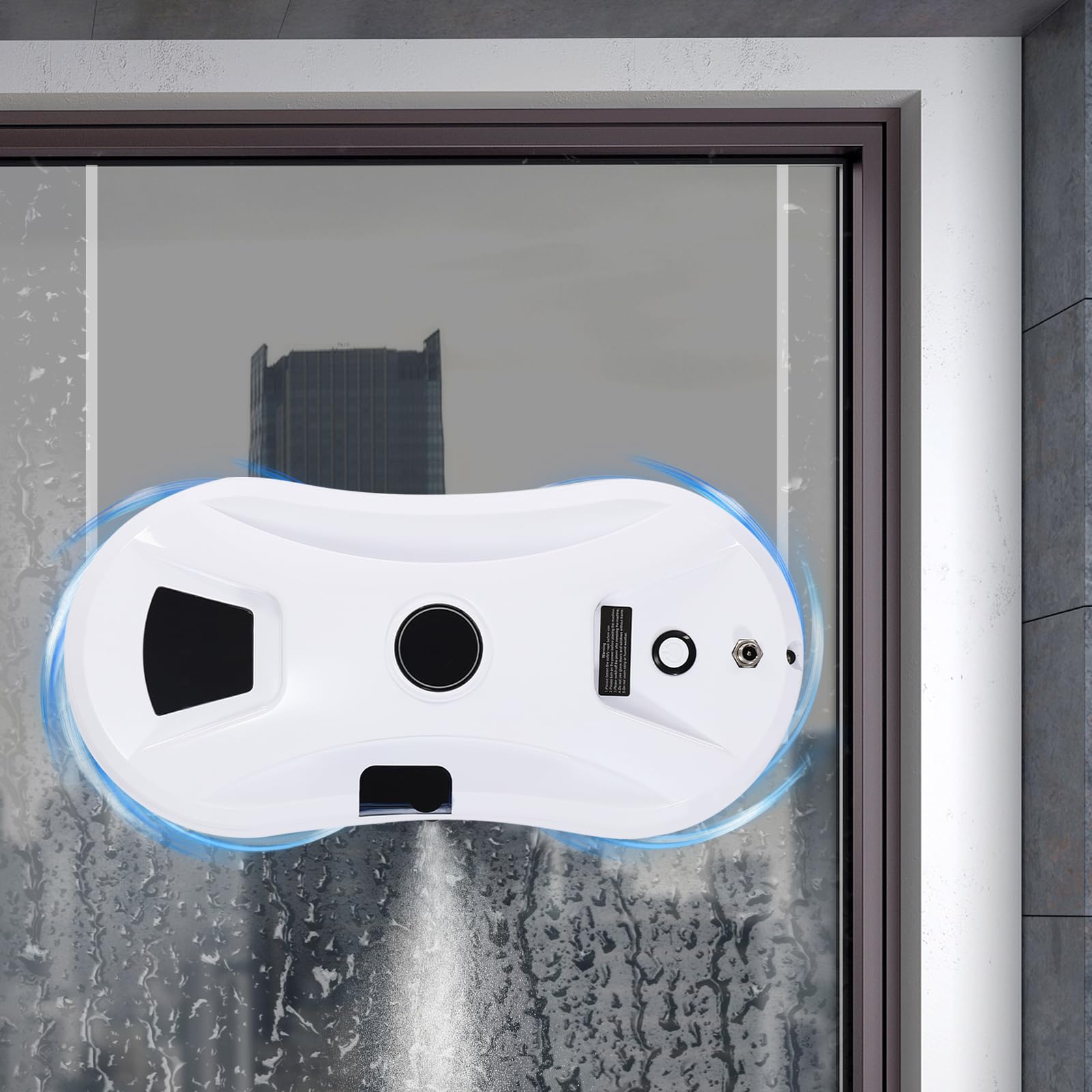 Fensterputzer Magnetisch Fensterreiniger Elektrisch Fensterputzroboter Automatischer Fenstersauger mit Sprühfunktion & 2800pa Saugkraft, Intelligente Fensterroboter für Innen- und Außenfenster (A)
