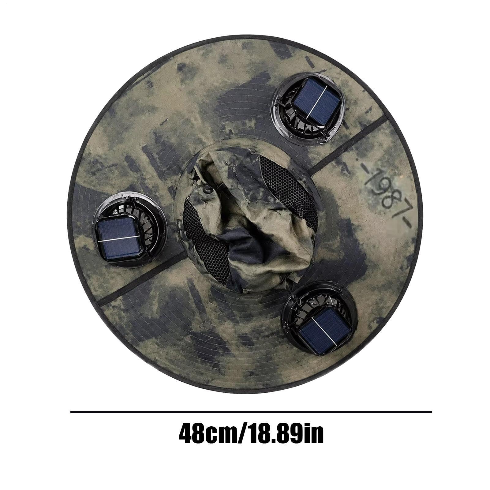 Gorros Ventilador Solar para Hombre Gorro Transpirable 3 Velocidades