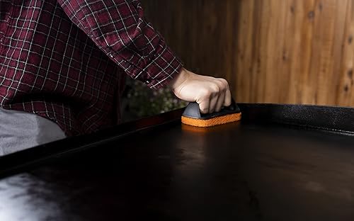 Miniatura 10 de Blackstone Kit de herramientas de limpieza 5463 (8 piezas) parrilla de barbacoa con parte superior plana para interiores y exteriores, 1 rascador de