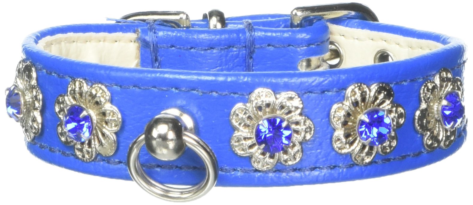 Mirage Pet Products Starlite Pet Collar, Size 10, Blue