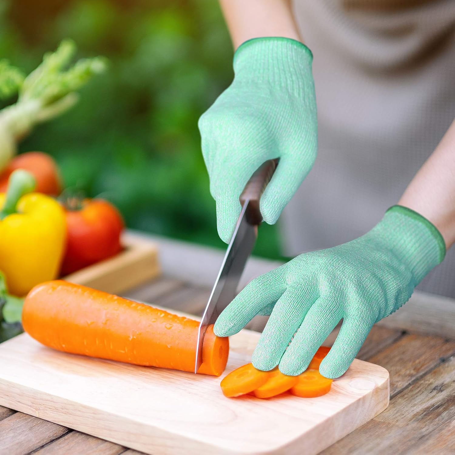 Blасk Frіdау - 50% оƒƒ EvridWear 2 Colors 2 Pairs Combo Level 5 Cut Resistant Gloves with Strong Silicone Grip Dots Kitchen Meat cutting Fish Fillet Shucking and Mandolin Slicing Free E-book(S, Green + Gray) Crаzу Clеаrаnсе EvridWear 2 Colors 2 Pairs Combo Level 5 Cut Resistant Gloves with Strong Silicone Grip Dots Kitchen Meat cutting Fish Fillet Shucking and Mandolin Slicing Free E-book(S, Green + Gray)