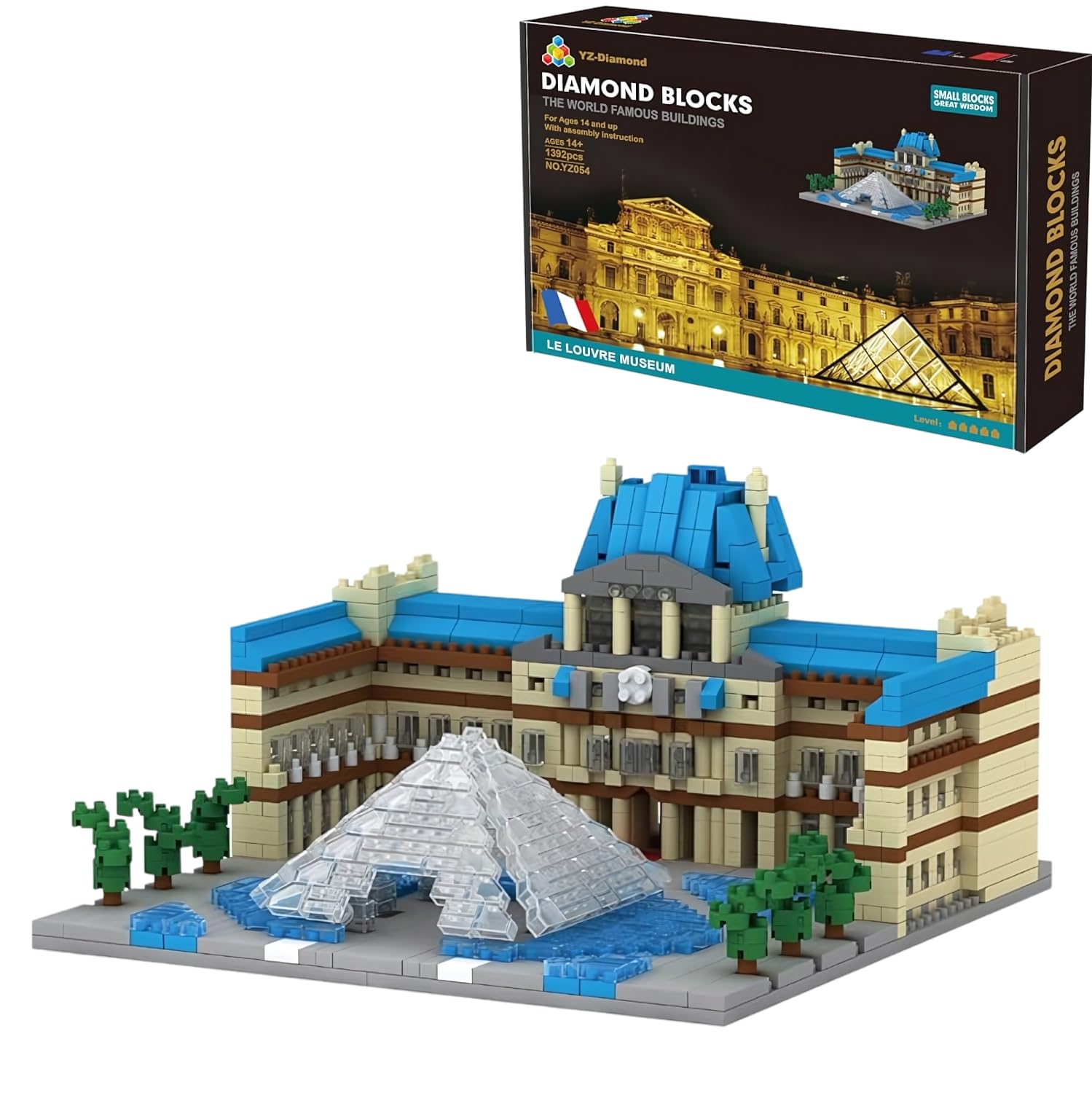 mini so MiniCity - Louvre Museum Building Blocks (1392 Pcs) - Unleash Your Inner Architectural Genius!