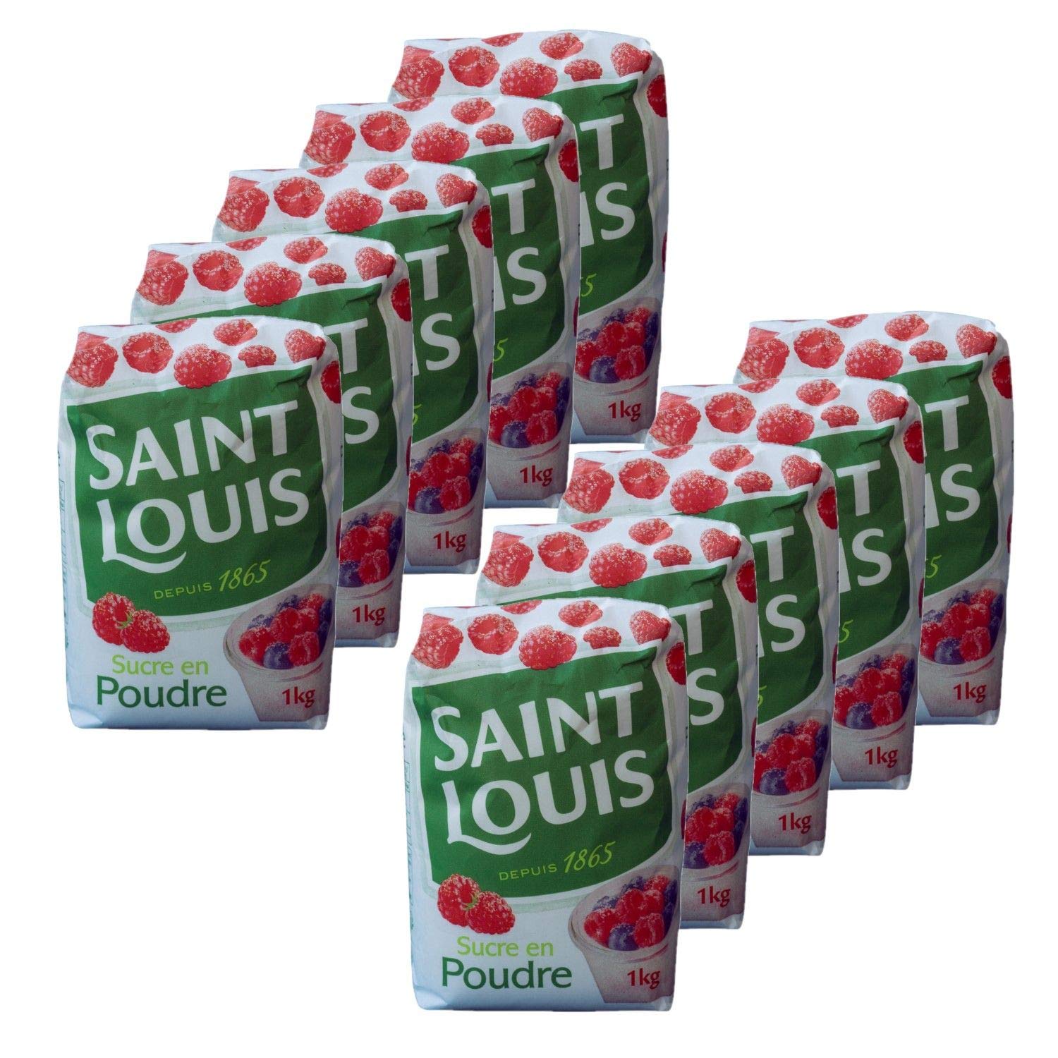 Lot 10x Sucre en poudre - Saint Louis - paquet 1kg