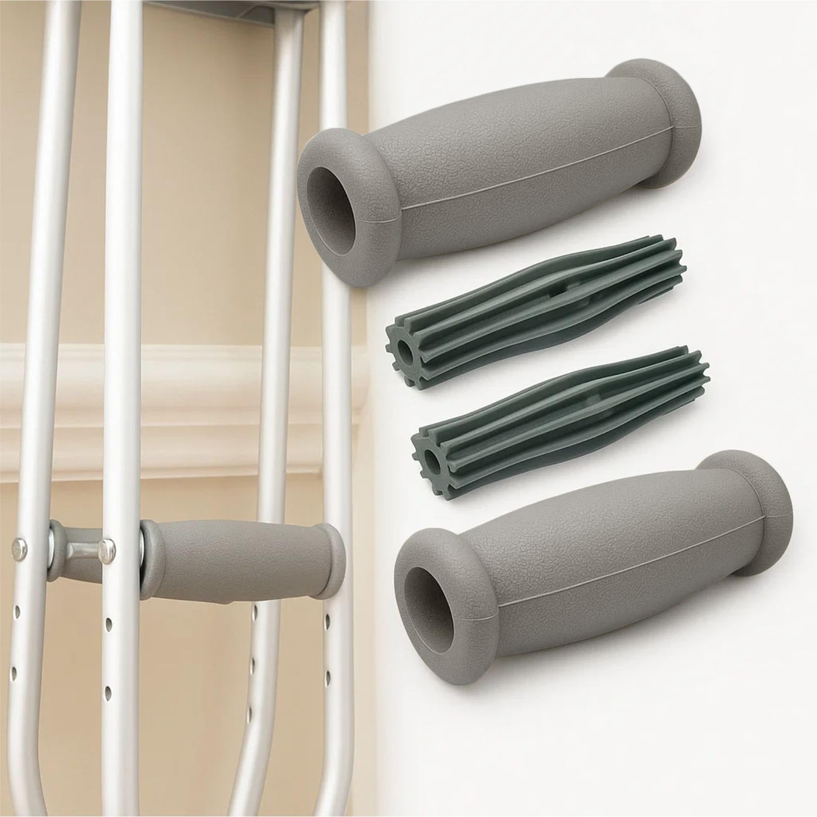 ABOOFAN Lot De 3 Poignées De Canne De Rechange En Mousse Noir