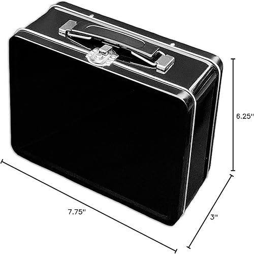 Miniatura 4 de Hágalo usted mismo - Lonchera negra mediana para almacenamiento, manualidades y actividades divertidas para álbumes de recortes