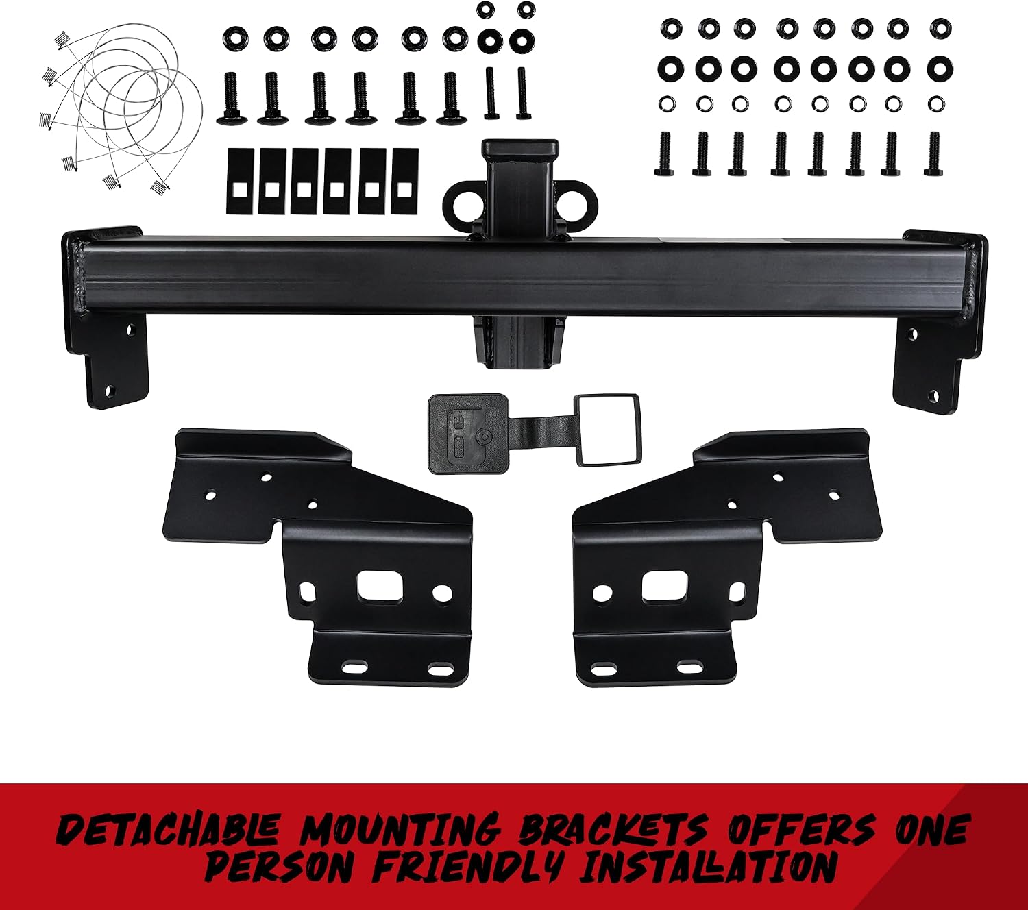 DBXB-RV Class 3 Trailer Hitch Standard 2-Inch Receiver Compatible with 2018-2026 Jeep Compass & 2017 Jeep Compass (Built in Mexico), Multi-Fit Hitch to Receive Ball Mount & Bike Rack. 13363